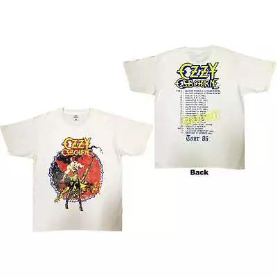 Buy Ozzy Osbourne Unisex T-Shirt: The Ultimate Sin Tour '86 (Back Print) OFFICIAL NE • 21.20£