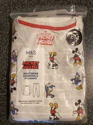 Buy M&S KIDS - MICKEY MOUSE DONALD DUCK PYJAMAS - AGE 13/14 YRS - New In Packet • 9.95£