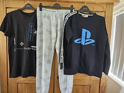 Buy Teen Boys Playstation Clothing Bundle Age 13 + 14-15 Years T-shirt + Pyjama Set  • 3.99£
