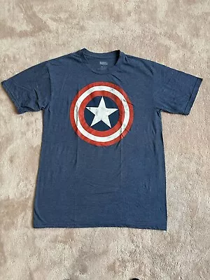 Buy Star Wars Mens T Shirt Medium Blue Graphic Print Captain America Short Sleeve  • 4.50£