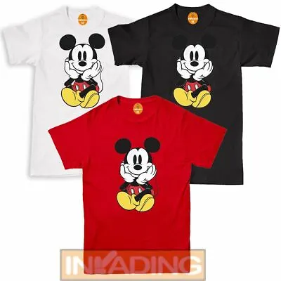 Buy Cute Mickey Mouse Disney Characters-Men, Women, Kids Unisex T-Shirt All Sizes • 9.99£