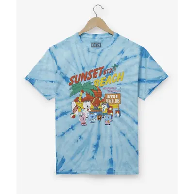 Buy BT21 Sunset Beach Tie-Dye T-Shirt Size 3X (3XL)  • 23.62£