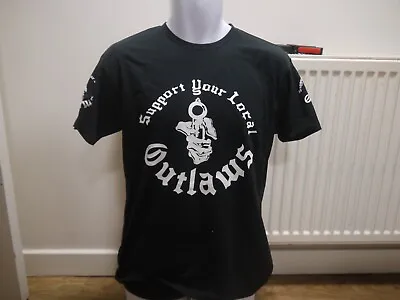 Buy Official Support Your Local OUTLAWS MC SYLO T-SHIRT UNISEX SIZE M Biker 1%ER • 23.50£