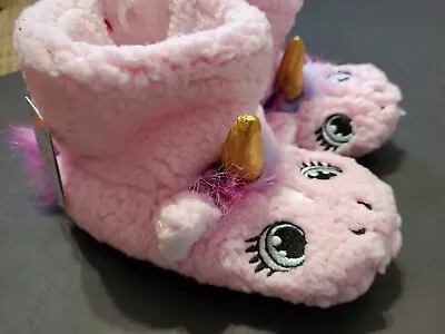 Buy NEW Kids' Unicorn Slippers - Cat & Jack™ Pink Size 9.5 *-Cute Christmas Gift • 16.06£
