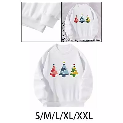 Buy Women Crewneck Sweatshirt Christmas Simple Trendy Clothing Pullover Fall Clothes • 12.52£