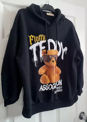 Buy ROKET FASHION 'Fluffy Teddy Association' Hooded Jumper Size M Ladies Hoodie • 0.99£