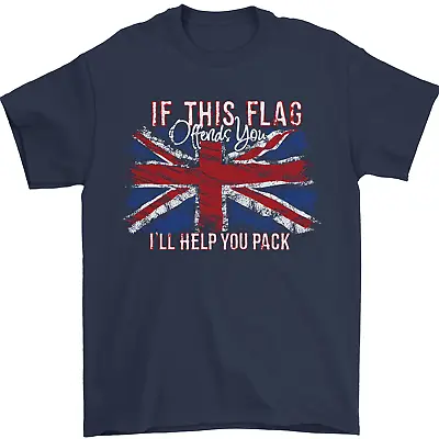 Buy If This Flag Offends You Union Jack Britain Mens T-Shirt 100% Cotton • 7.99£