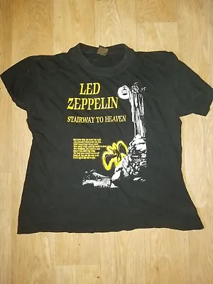 Buy Vintage Led Zeppelin Vintage Stairway To Heavem Tshirt • 20£