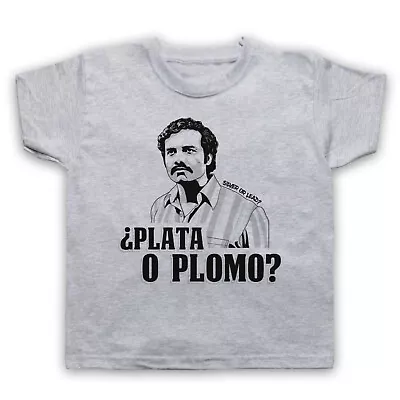Buy Narcos Pablo Escobar Plata O Plomo Silver Or Lead Tv Kids Childs T-shirt • 16.99£
