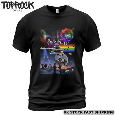 Buy Pink-Floyd T-Shirt Wish You Were Here The Wall Men Tee S-5XL Black Tee-Shirt • 18.40£