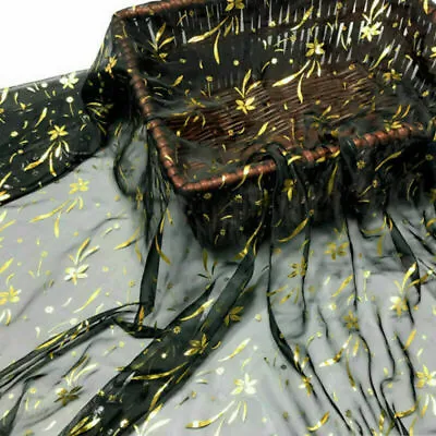 Buy Bronzing Chiffon Fabric Sheer Thin Hanfu Dress Costume Material DIY By Metre Red • 18.03£