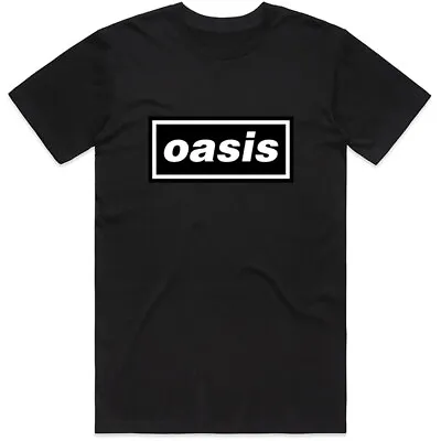 Buy Oasis T-Shirt Logo Definitely Maybe Noel Liam Gallagher Official Band New Black • 15.95£