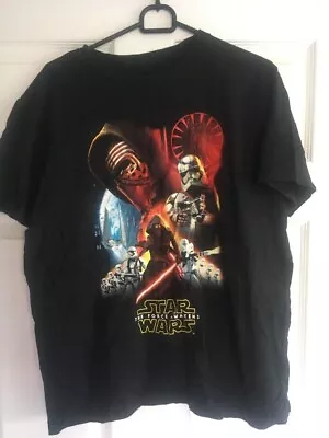 Buy **Disney Store** STAR WARS The Force Awakens T Shirt Size M • 7£