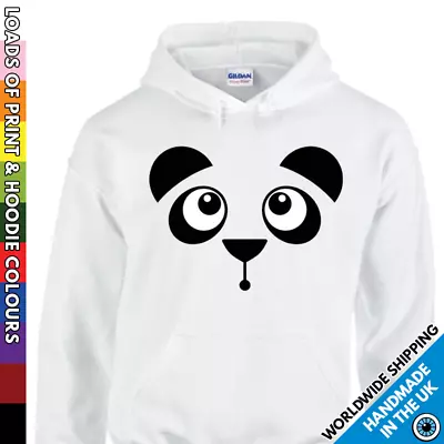 Buy Kids Cute Panda Face Hoodie - Animal Lover Gift - Funny Boys & Girls Bear Hooded • 16.99£