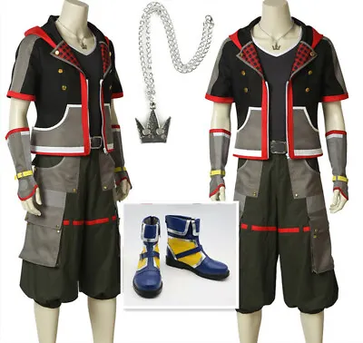Buy Kingdom Hearts Costume 3 Sora Cosplay Costume Halloween Custom Made Fancy Dress • 138£