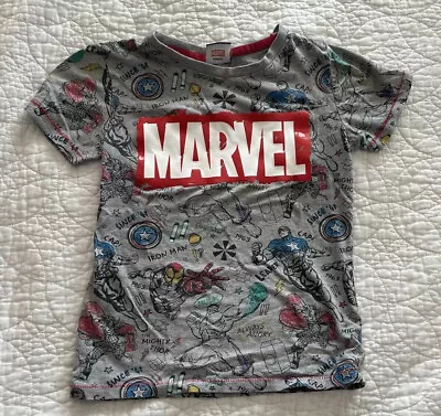 Buy George Boys Marvel T Shirt 5-6 Years Iron Man Captain America Hulk • 3.50£