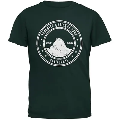 Buy Yosemite National Park Forest Green Adult T-Shirt • 14.36£