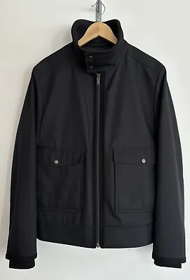 Buy Reiss “Battle” Smart Jacket Funnel Neck Black Medium • 39.99£