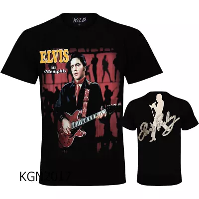 Buy New  Elvis Presley In Memphis Rock Star T-Shirt  Both Side Print   • 14.99£
