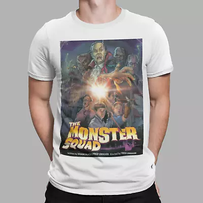 Buy The Monster Squad T-shirt Poster Ideal Gift Retro Short Sleeve Movie Film Gift • 6.99£