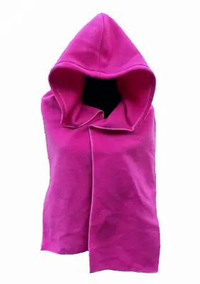 Buy Hood & Scarf In One. Polar Fleece, Pink. UK Made NEW • 9.99£