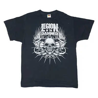Buy FRUIT OF THE LOOM Legion Of The Damned Mens Band T-Shirt Black L • 7.99£