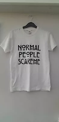 Buy Normal People Scare Me White T-Shirt - American Horror Story - Age 12-13 • 2.50£