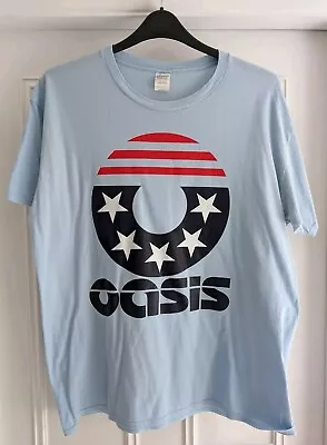 Buy Vintage Oasis T Shirt Blue Mens Large  • 19.99£