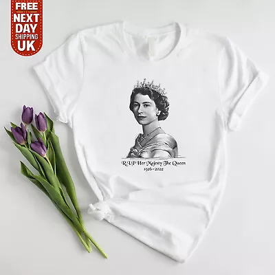 Buy RIP Her Majesty The Queen Elizabeth 1926-2022 T Shirts, Queen Remembrance Gifts • 9.99£