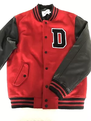 Buy Deadwood Varsity Jacket Size M Wool And Leather • 50£