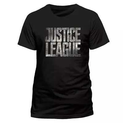 Buy JUSTICE LEAGUE Men's Movie-Logo T-Shirt S Black • 9.27£