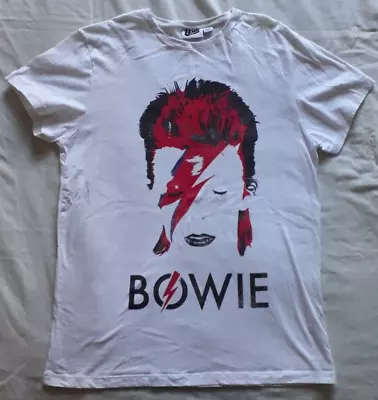 Buy David Bowie T Shirt Ziggy Aladdin Sane - Men's Large • 7.50£