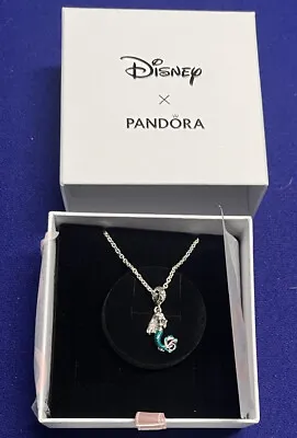 Buy Disney Parks 2023 Pandora The Little Mermaid Ariel Charm Necklace Size M 23.6  • 231.31£
