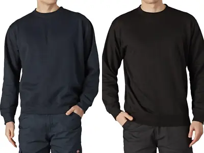 Buy Dickies Sweatshirt Navy Black S - 3xl Jumper Hoodie Mens Workwear New Sh11125 • 14.99£