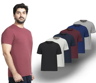 Buy SOFTSPUN 6 Pack Mens T Shirts BCI 100 % Cotton Pre Shrunk Crew Neck T-Shirt Tops • 34.99£