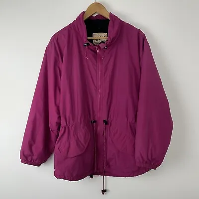 Buy Woolrich Vintage Jacket Coat Chore Women’s Sz M Pink Softshell Outdoor Windbreak • 18£