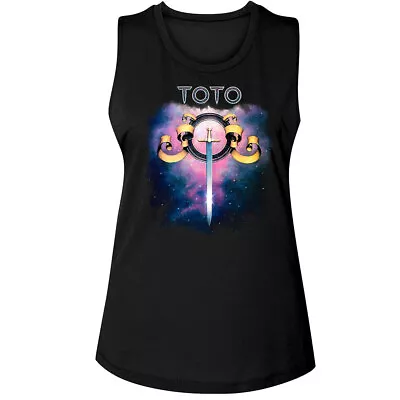 Buy Toto Debut Album Cover Women's Tank Space Galaxy 80's Pop Music Group • 27.94£