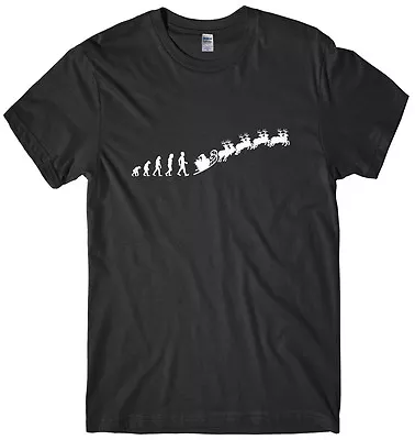 Buy Evolution Of Santa Mens Funny Unisex Christmas T-Shirt • 11.99£