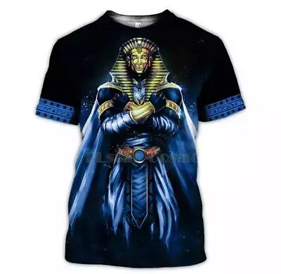 Buy New Unisex T Shirts Digital 3D Printed Harajuku Style Ancient Egyptian Pharaoh • 19.99£