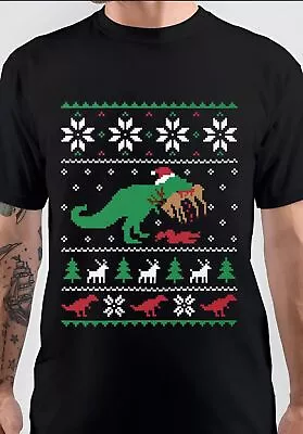 Buy NWT Dinosaur Ugly Christmas Sweater EVent Unisex T-Shirt • 23.16£