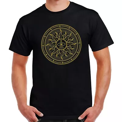 Buy Witchcraft-Mystery Symbols Sun And All Seeing Eye T-Shirt Birthday Gift • 13.99£