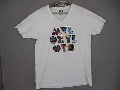 Buy Coldplay Shirt Womens Extra Large Uniqlo Mylo Xyloto Tee 2012 Rock Band Tee • 15.17£
