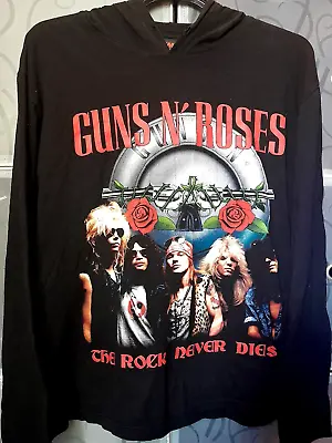 Buy Guns N' Roses: The Rock Never Dies  / Hoodie Pullover, Size Large - Good Cond. • 18.54£