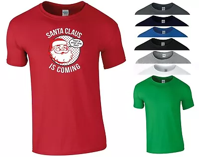 Buy Santa Claus Is Coming T Shirt Funny GOT Christmas Xmas Birthday Gift Men Tee Top • 10.11£