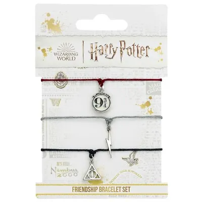 Buy Harry Potter Friendship Bracelet Set Deathly Hallows Birthday Official Product • 13.50£