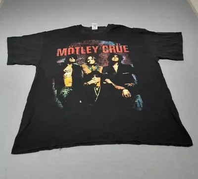 Buy Motley Crue Mens T-shirt Tour 2005  Size XL Band Rock Back & Front Print • 47.45£