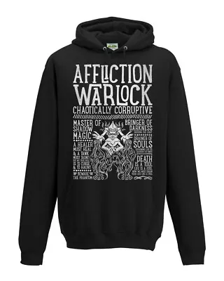 Buy World Of Warcraft / RPG Inspired AFFLICTION WARLOCK Hoodie - Unisex / Mens • 39.99£