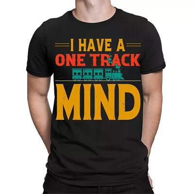 Buy I Have A One Track Mind Train Lover Funny Vintage Mens Womens T-Shirts Top#TA-25 • 9.99£