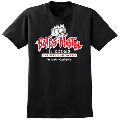 Buy Bates Motel T-shirt - Psycho Inspired Film Movie Tee - Classic Horror Tee Scary • 11.49£