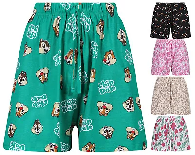 Buy Ladies Lounge Shorts Pyjama Sleep Pj Printed Short Uk 10-24 Nightwear Brand New • 4.99£
